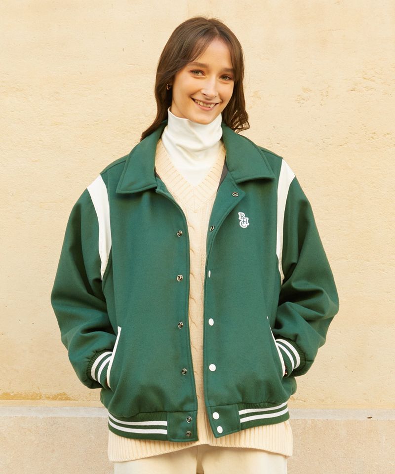 RCH varsity stadium Jacket green