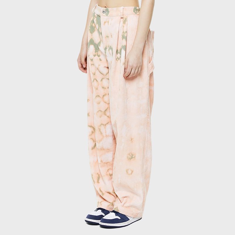 CORDUROY PINTUCK WIDE PANTS