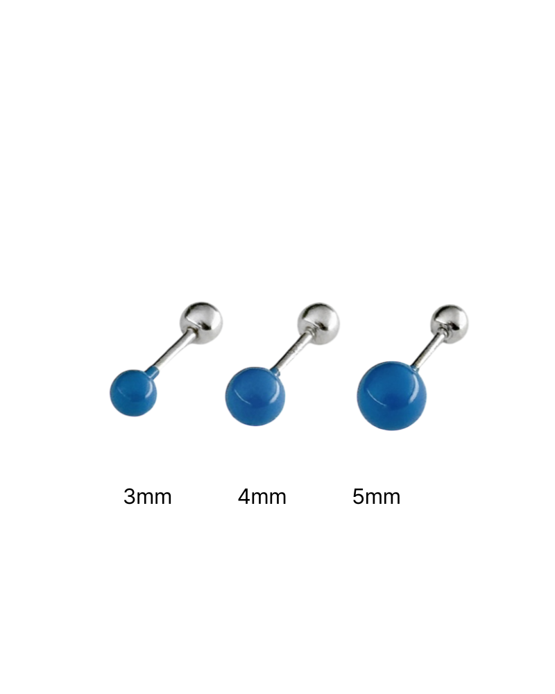 3, 4, 5mm Ball piercing (Blue)