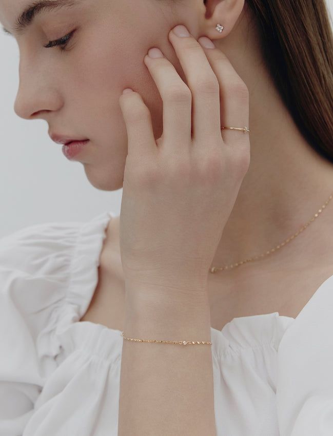 26SS★ Truly Essence 14K Stone Bracelet