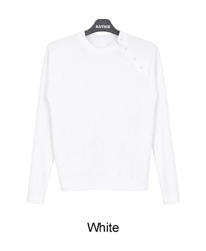 Dopa Muscle-Fit Ribbed Long-Sleeve Top