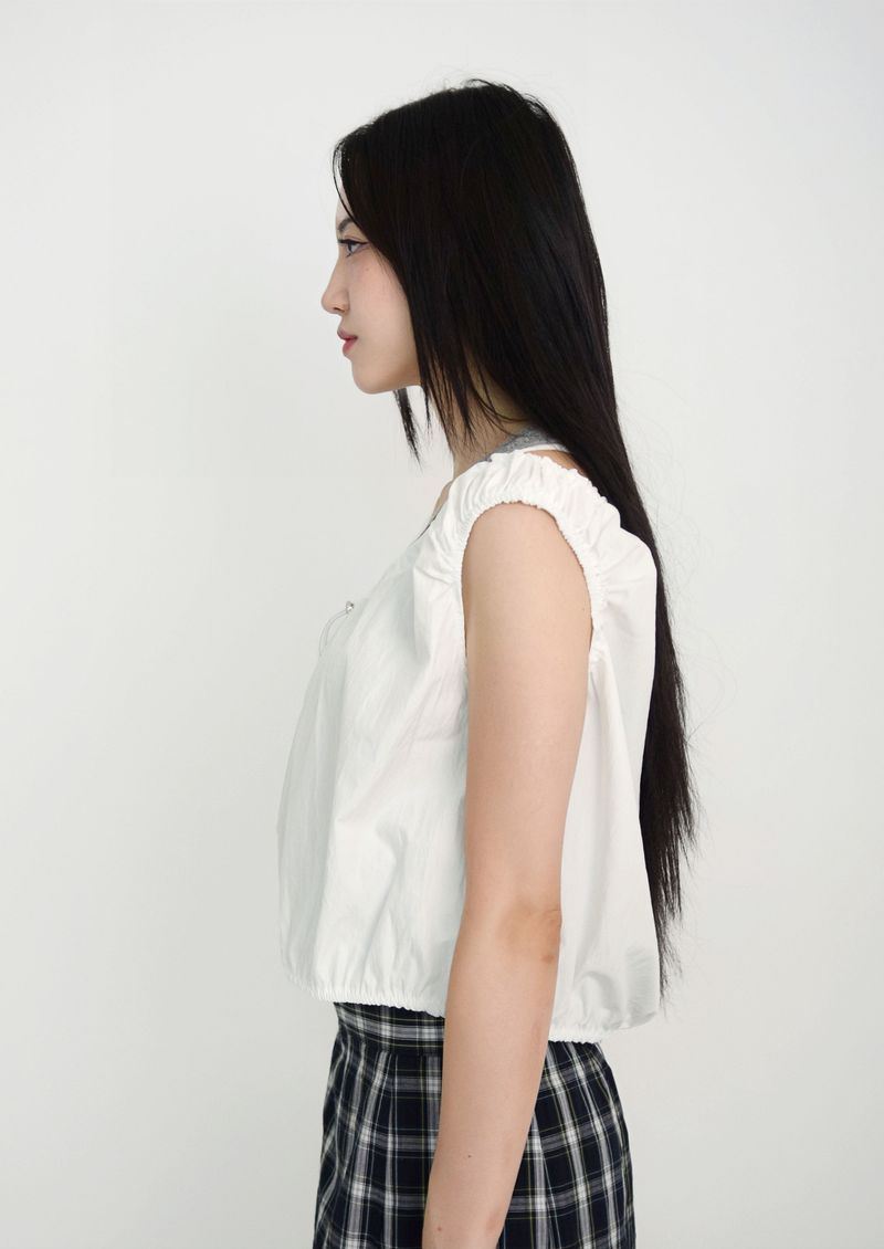 layered banding tank top