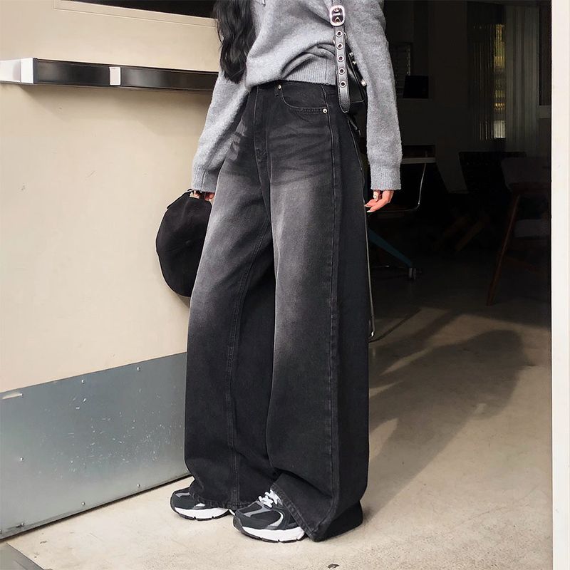 [BELLIDE MADE] Shearing, back pocket denim wide pants