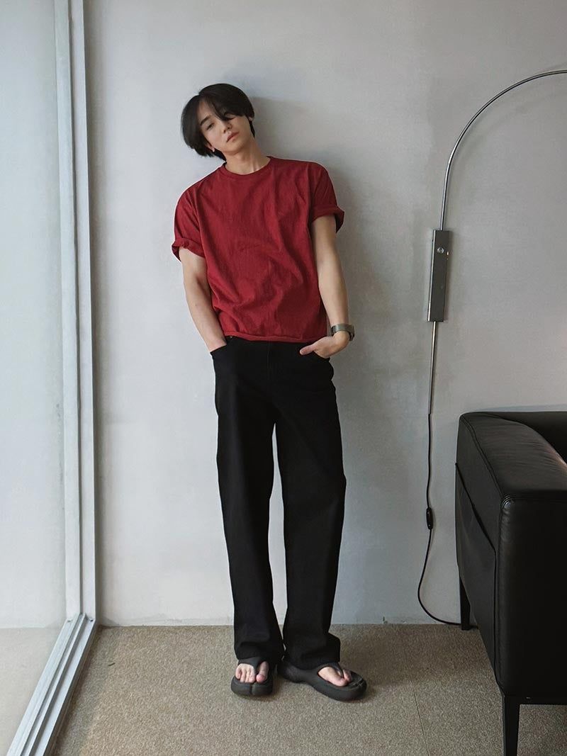 [A-P0047] フィニッシュワイドデニムパンツ (9色)