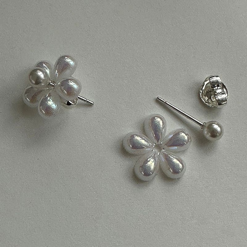 MOSXE（モスクス）の「[92.5silver] 2ウェイフラワーパールピアス（アクセサリー）」