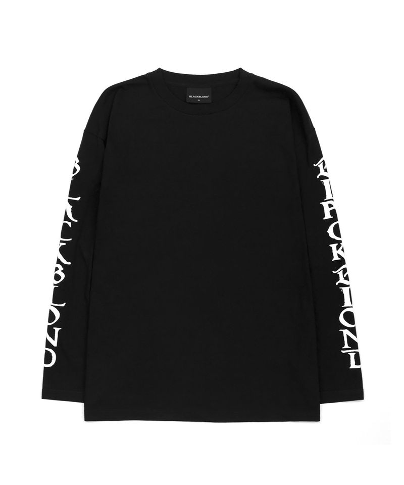 BLACKBLOND(ブラックブロンド)の「BBD Ancient Logo Long T-Shirt (Black)(Tops)」