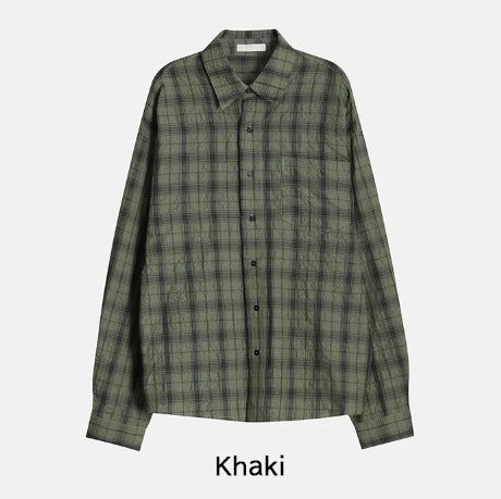 Pogny Crinkle Check Shirt