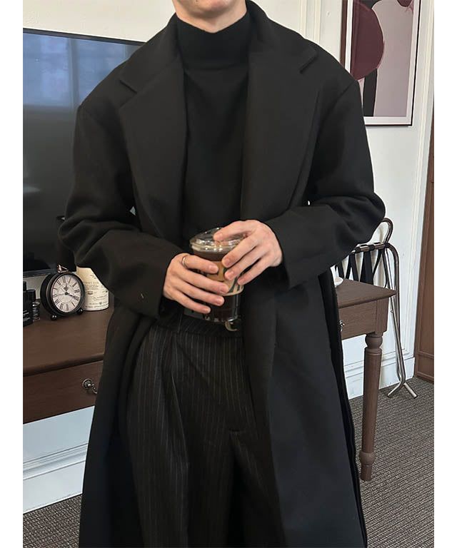 [F/W] Basic robe long coat(2color)