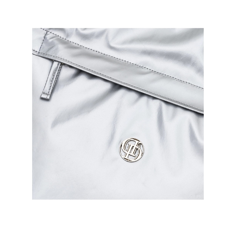 GLOSSY STRING BACK PACK_SILVER