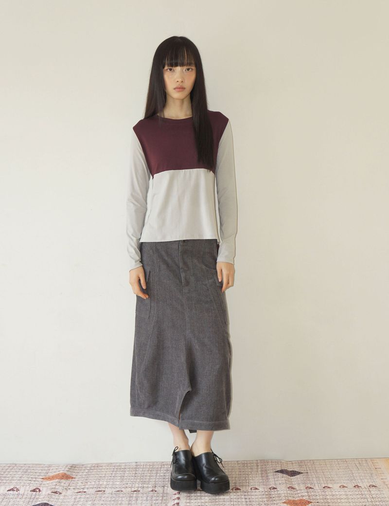 UGLYSHADOW（アグリーシャドウ）の「SOFT POCKET SKIRT(GREY)（Skirts）」