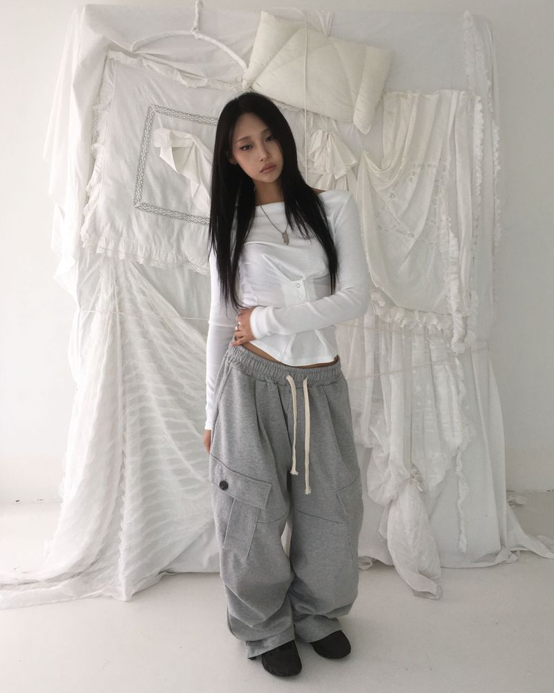 Pure rivet cargo pants