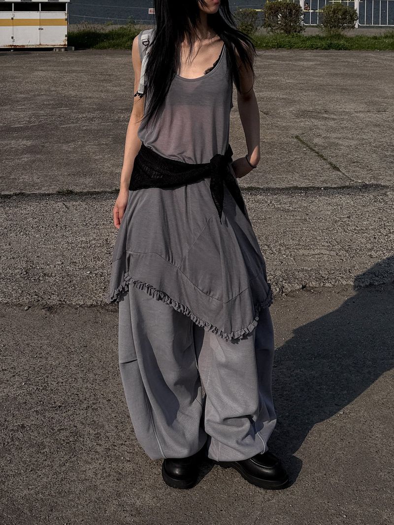  PLEATED FRILL ONEPIECE
