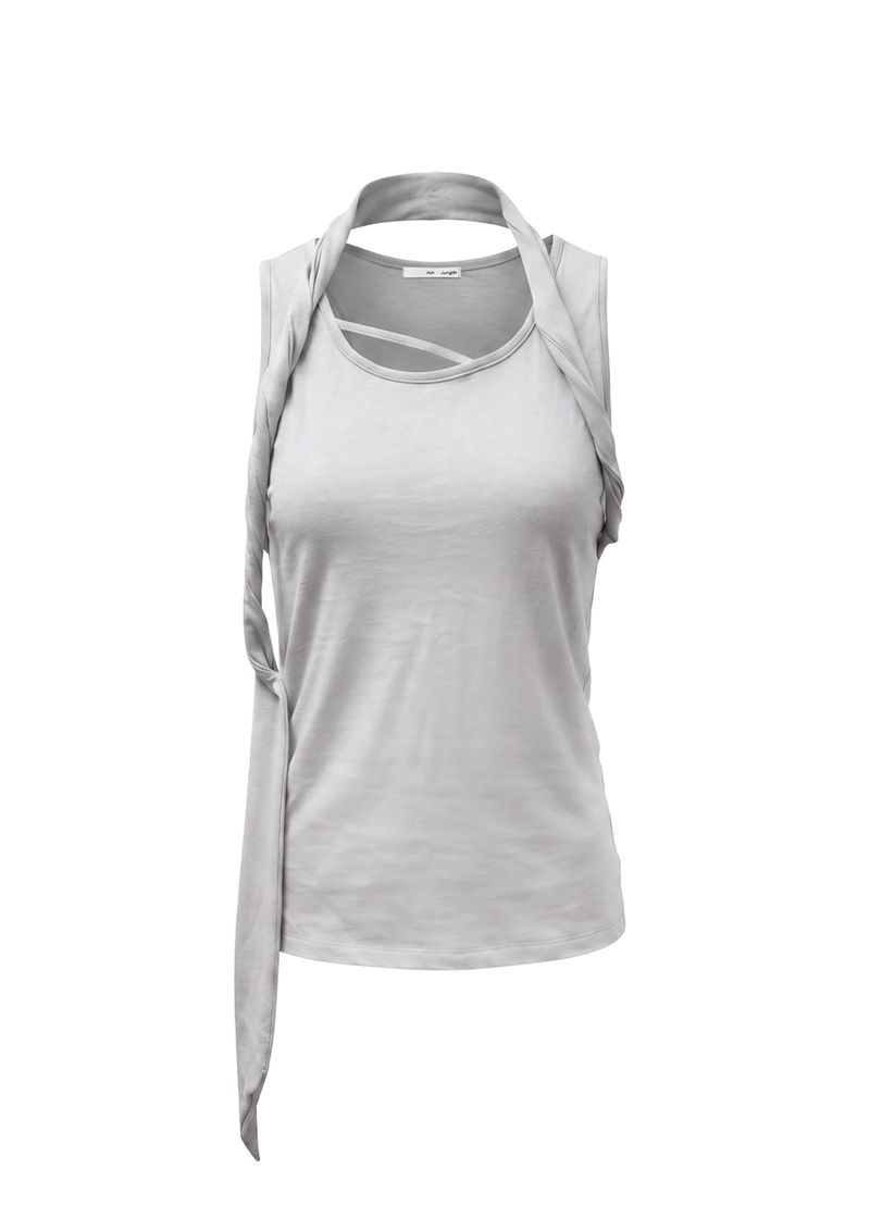 JUNGDO(ジョンド)の「FLOATING LOOP SLEEVELESS . GREY(Tops)」