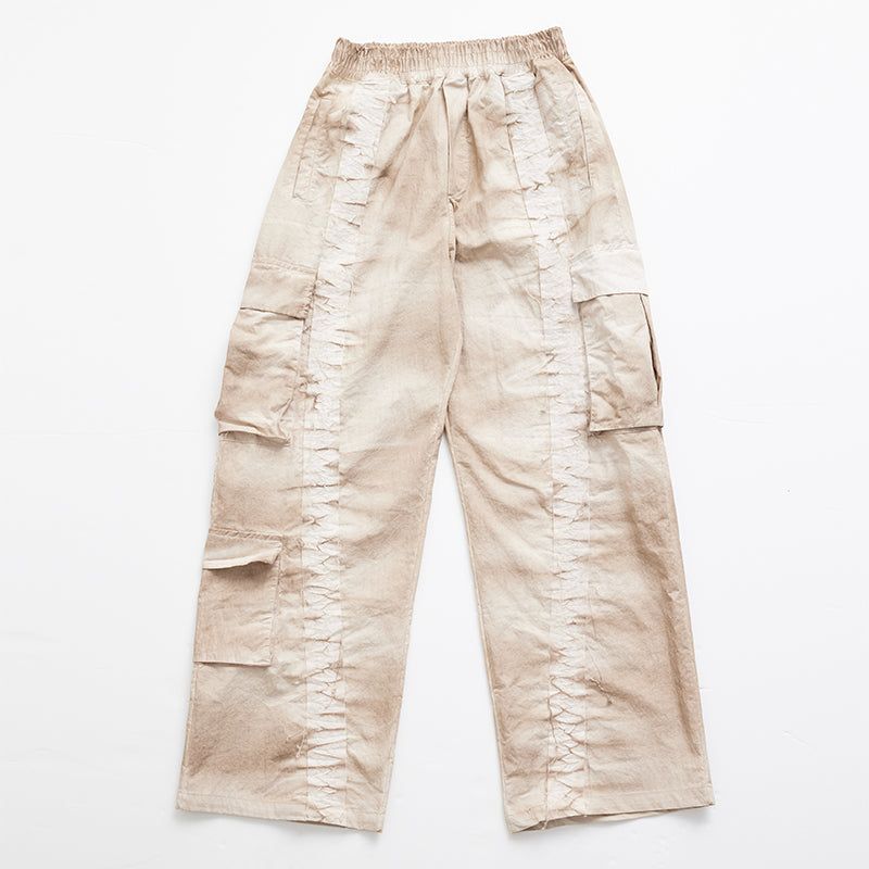 Dyeing Cargo Banding Pants Beige