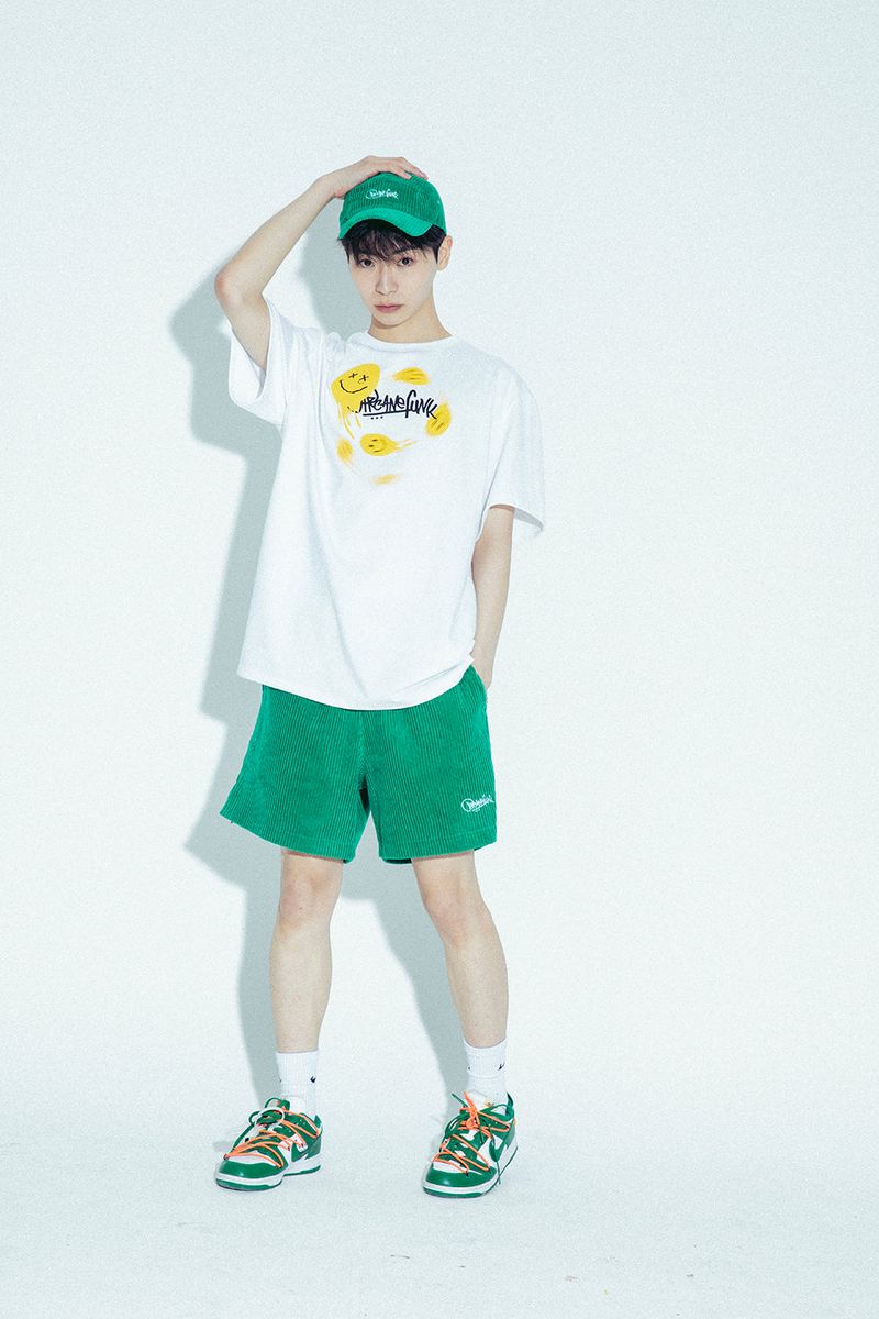 CORDUROY LOGO CAMP CAP green