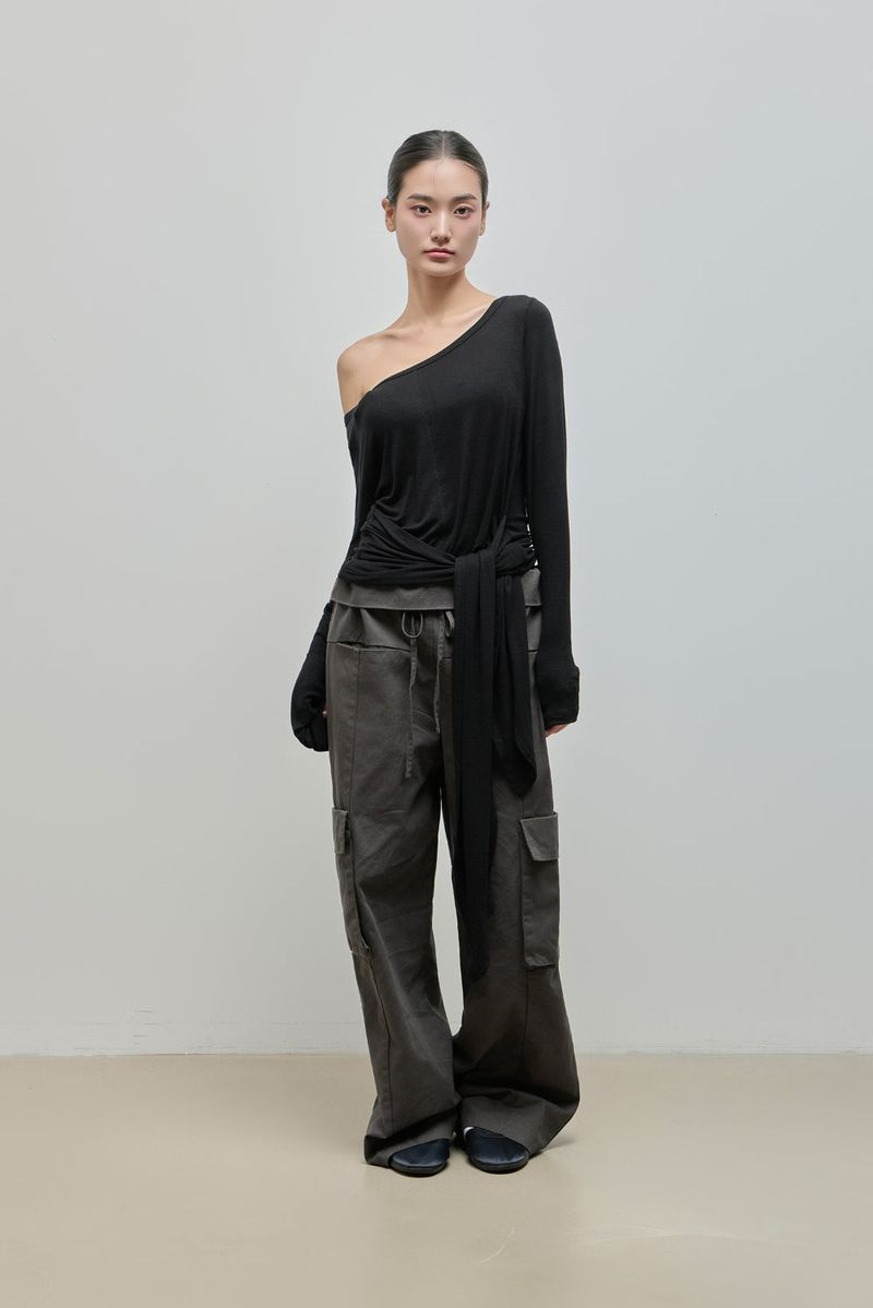 Fold Cargo Pants_Charcoal