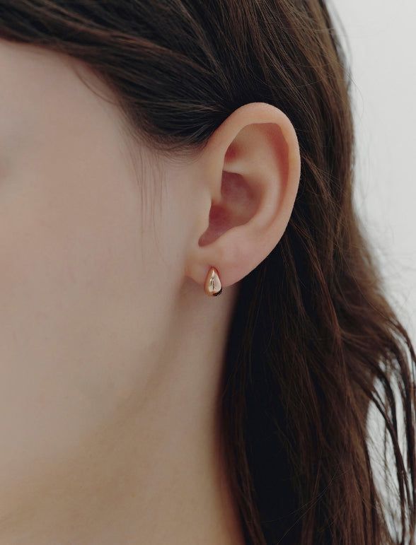 26SS★ H Edition Silver Rainy One-Touch Earrings