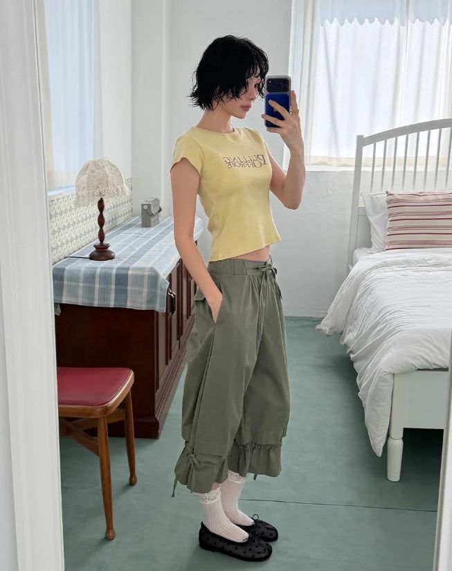FRILL CULOTTE PANTS