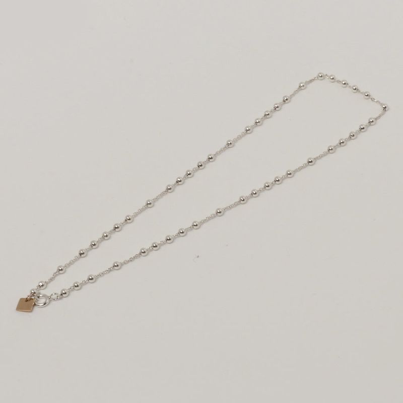SILVER BALL CHAIN NECKLACE(CHOKER) (925 silver