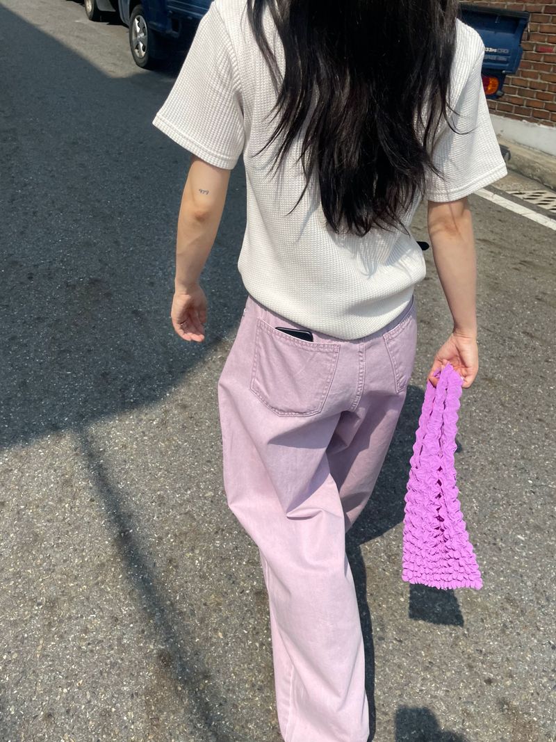 Saffron semi-wide pants