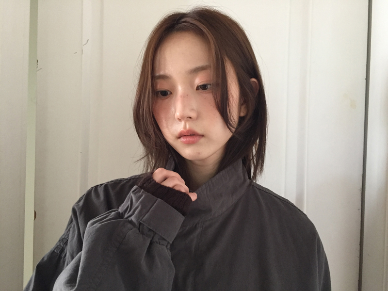 Bell half-neck peach field jacket (4color)