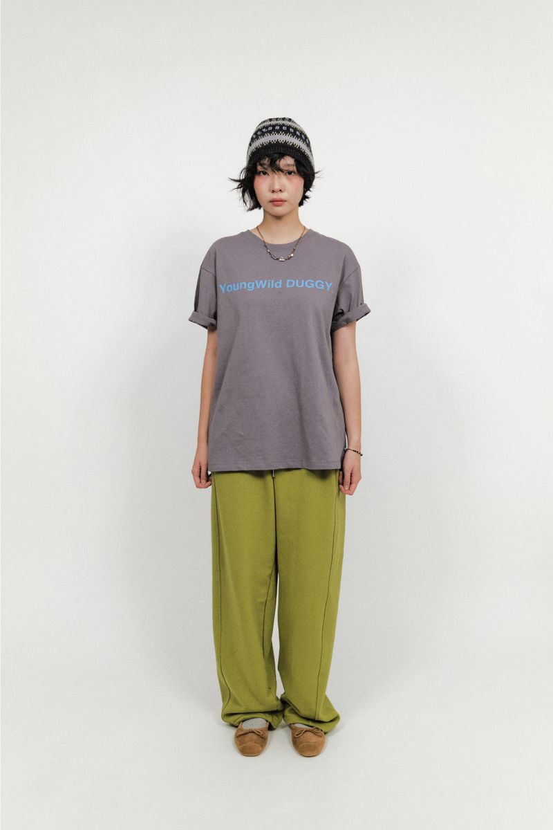  YWD LOGO T-SHIRTS_CHARCOAL