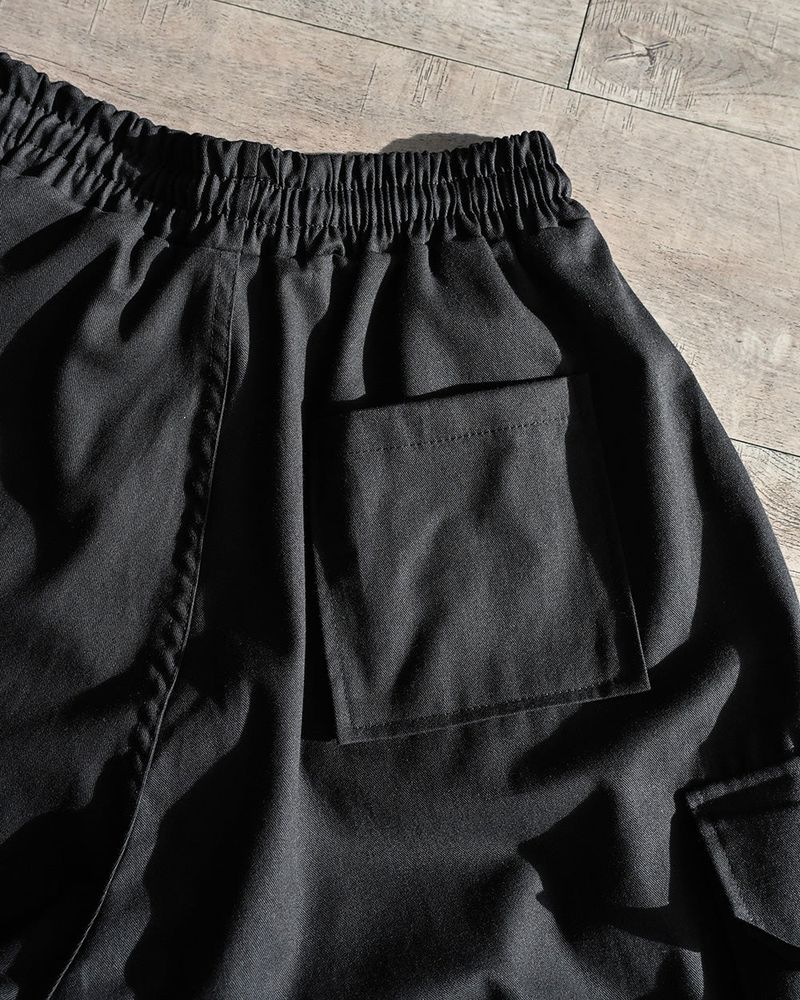 SIO WIDE CARGO PANTS BK