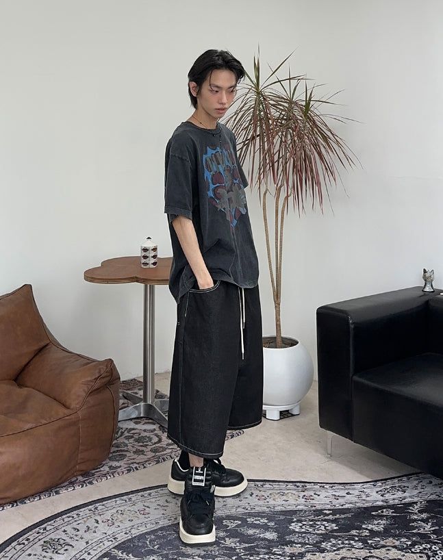 ビーン アイレット バミューダ デニム パンツ