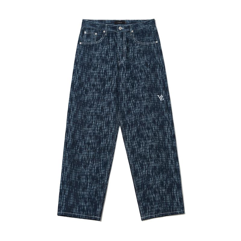 VARZAR(バザール)の「3D Monogram Rain Washing Slub Denim Pants Blue(Pants)」