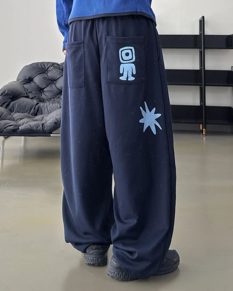 Nuve Art Graphic Wide Sweatpants