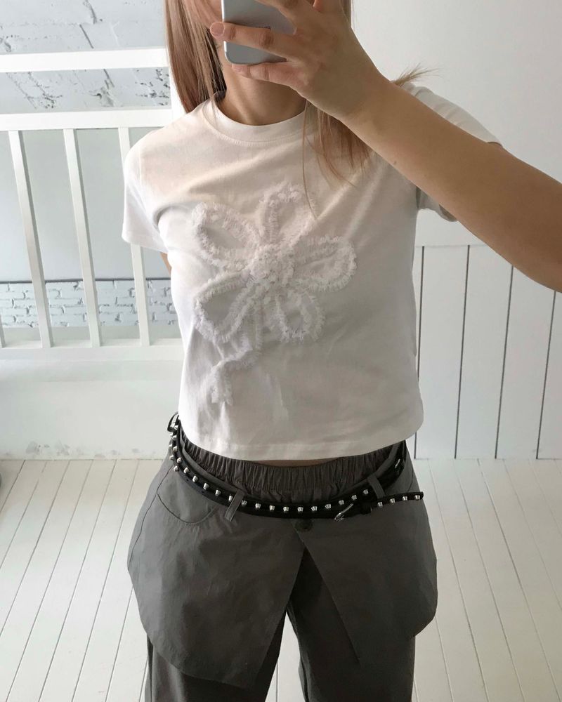 Pintuck skirt pants