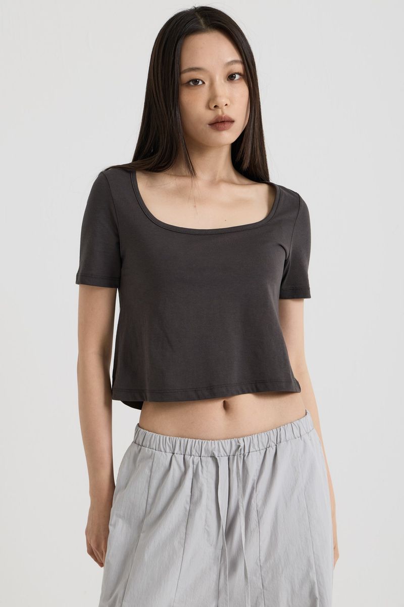 Reversible T-shirt, Charcoal