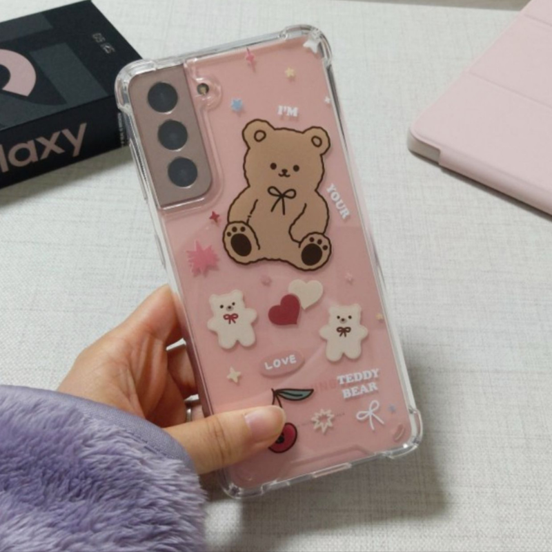 STUDIO Z-Z-Z（スタジオ Z-Z-Z）の「クリアジェリーハードスマホケース - Teddy's ver.2 [ iPhone,Galaxy]（スマホグッズ/小物）」