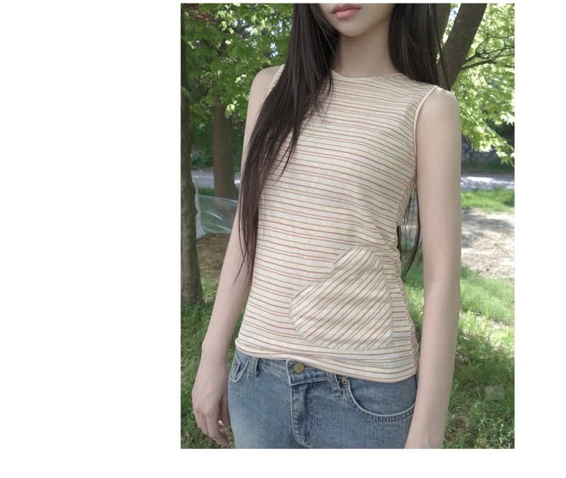 heart patch sleeveless