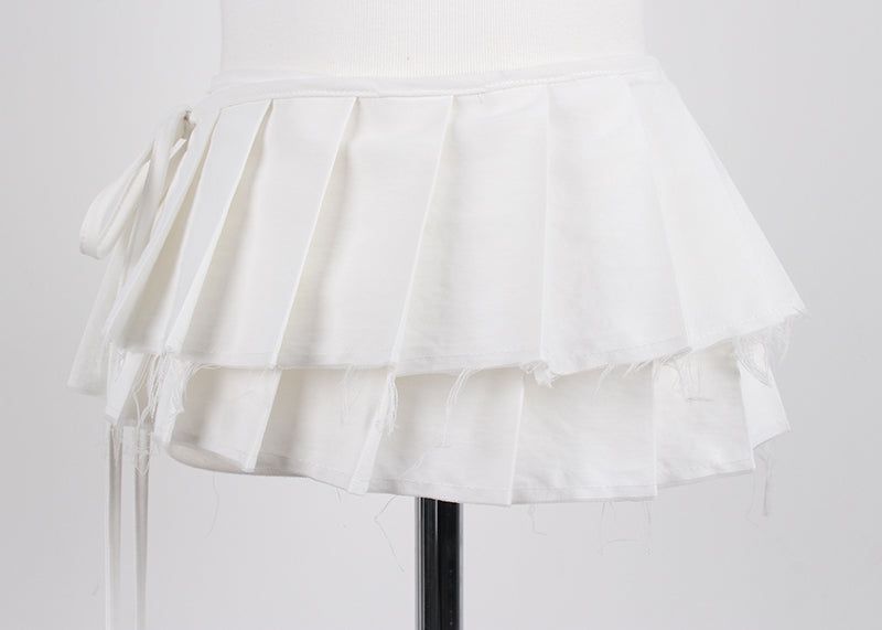 PLEATS SKIRT BELT