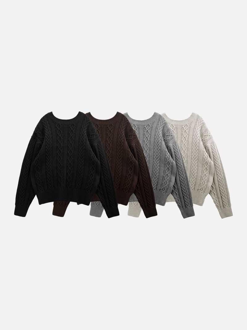 Leeum Fisherman Wool Knit 4C