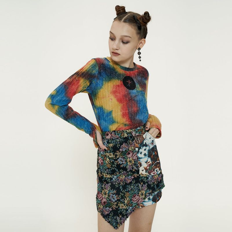 Tie-dye Cupid Knit [Rainbow]