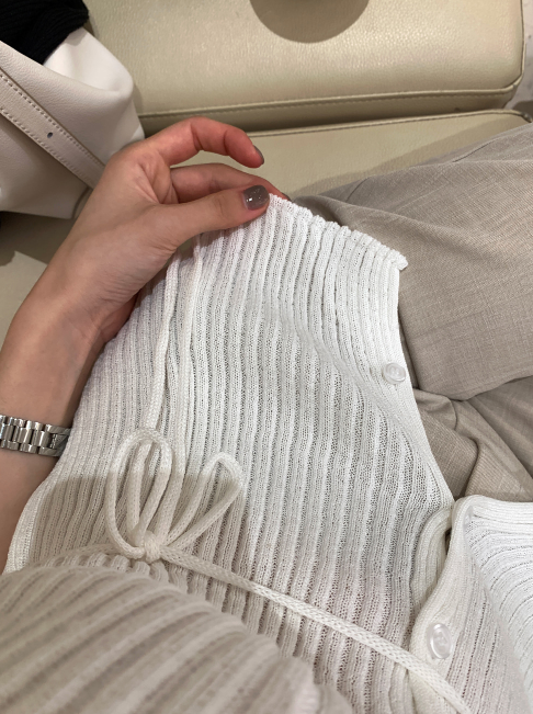 Loop Cooling Short Sleeve Knit Cardigan / 4 colors