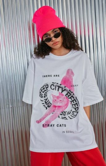 BFEEP（ビーピーピ）の「tube cat tee _ pink（Tops）」