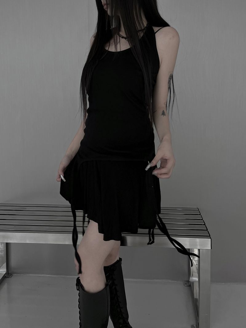 strap skirt sleeveless (3color)