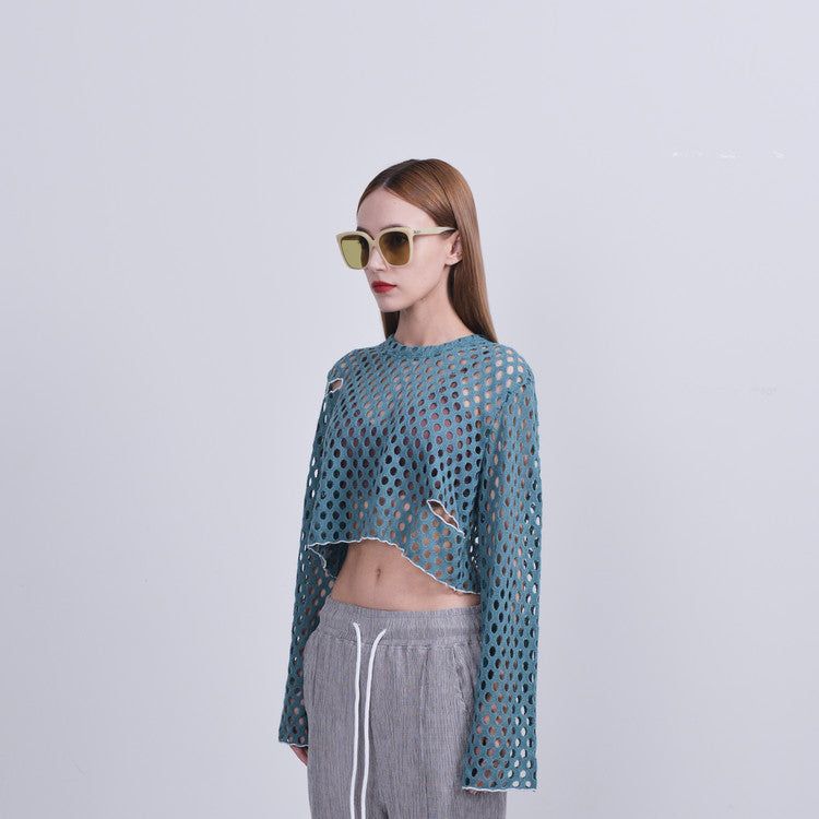 202rooms（イゴンイルルームズ）の「cut out net longsleeve（Tops）」