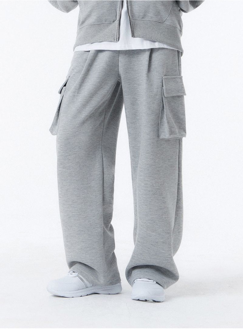 [Unisex] BASIC LINE ONE TUCK CARGO SWEAT PANTS (2color)