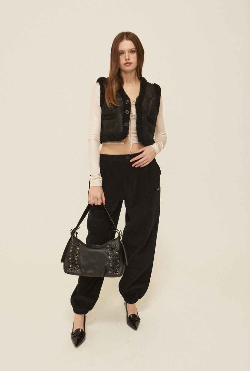 Curly fur vest