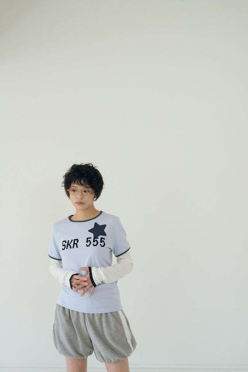 SKR 555 LAYERED TOP (BLUE)
