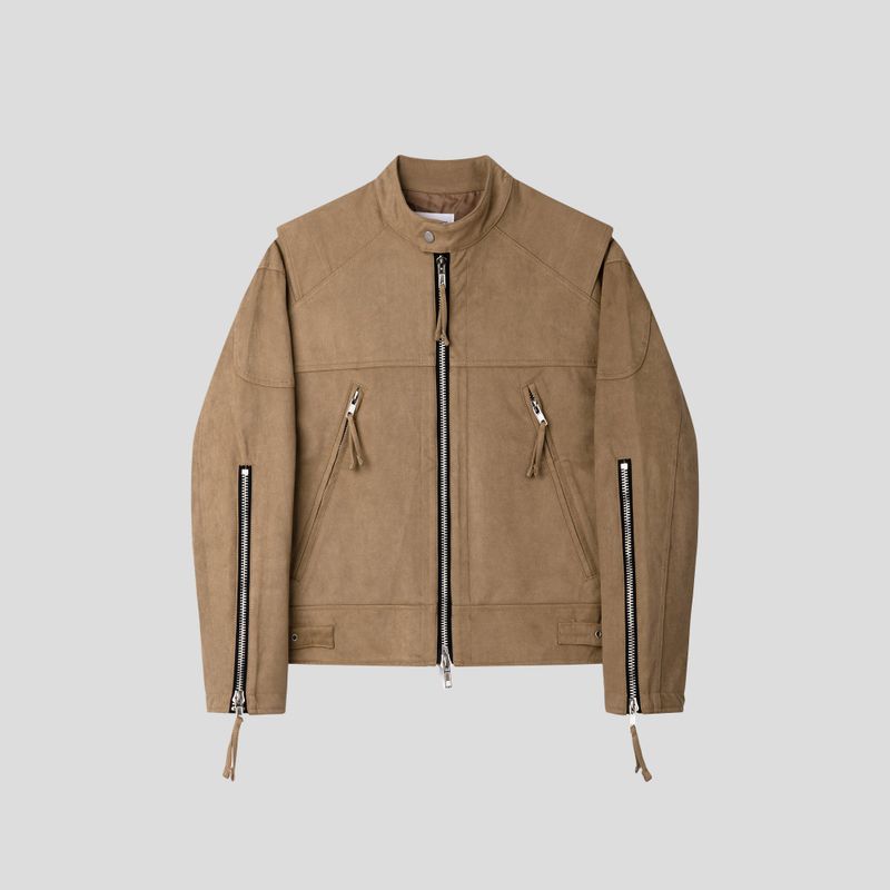 MG Suede Biker Jacket (3 colors)