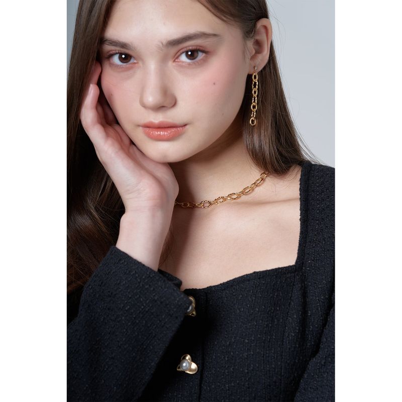 TWIST GOLD CHAIN NECKLACE