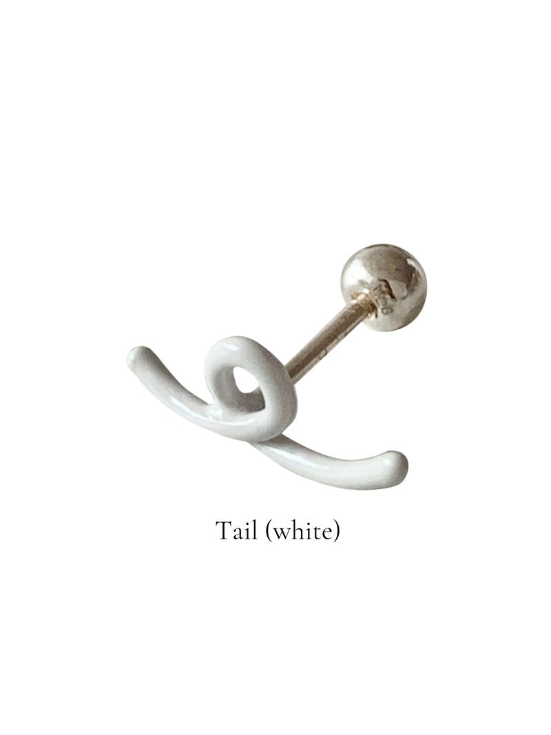 レインボードゥードゥルピアス (White)