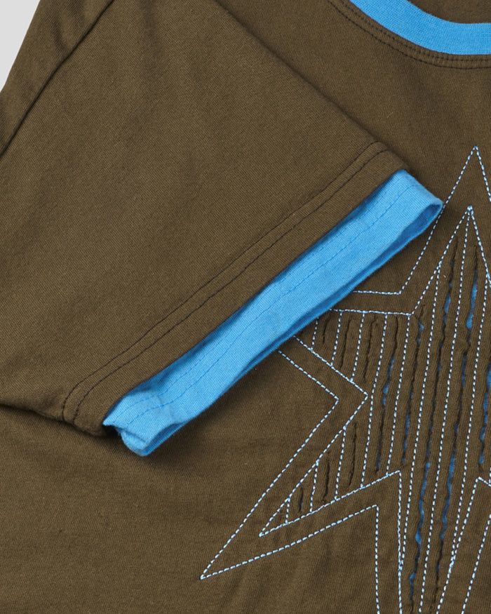 (UNISEX) Cutting Star Double Sleeve Tee