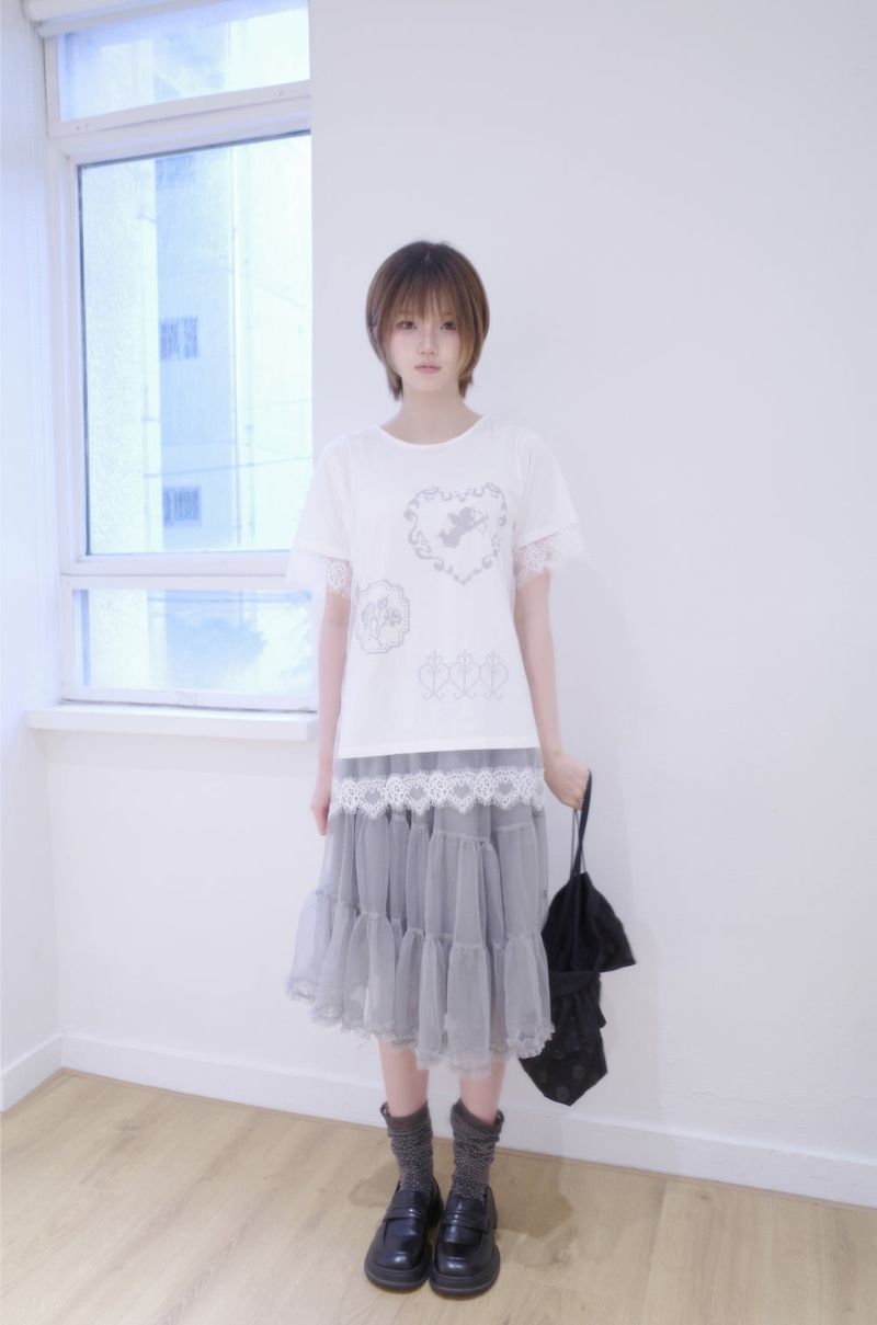 myorang（ミョラン）の「フェアリーシフォンアンバルスカート (2color)（Skirts）」