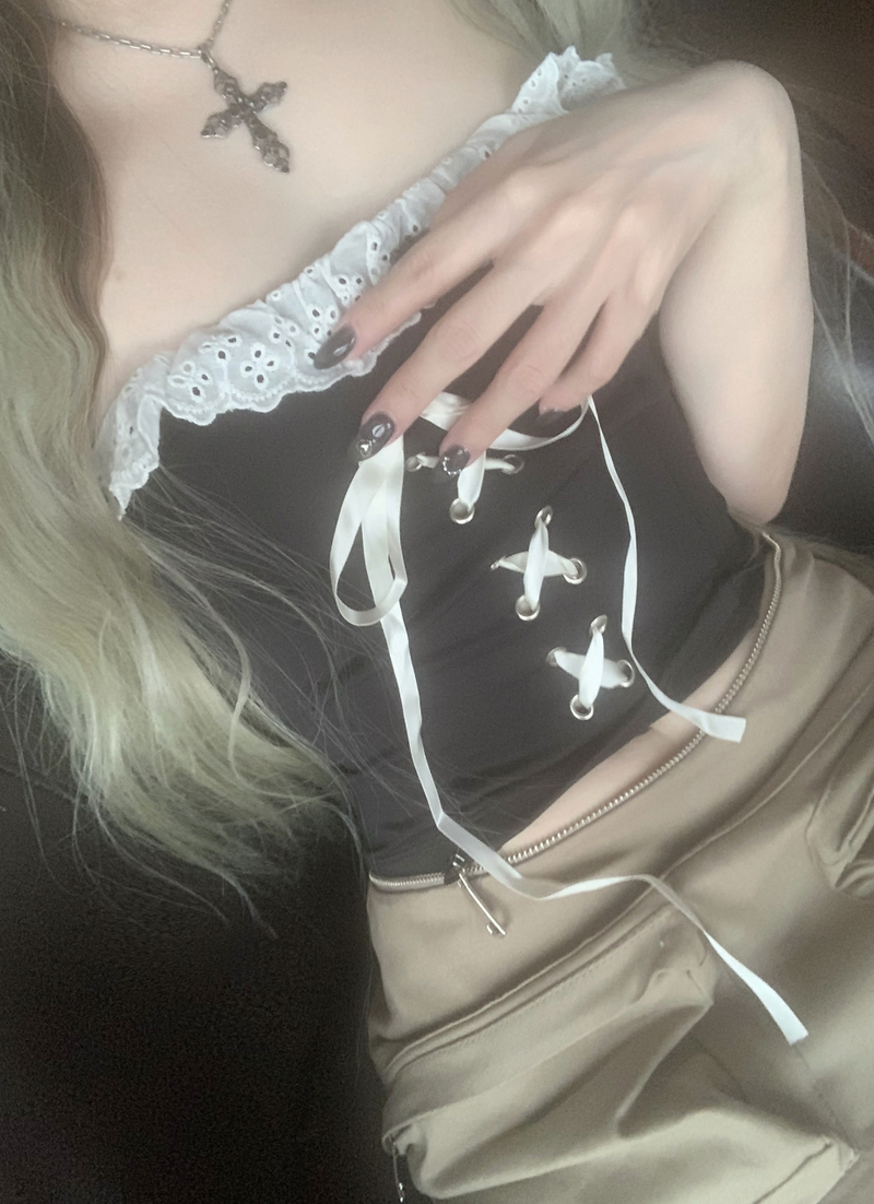 Versailles corset lace top